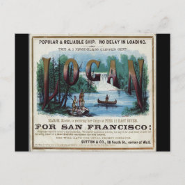 Logan Clipper Sailing Postkarte