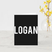 Logan - Cool New Funny Name Fan Gift Tee  Karte (Gelbe Blume)