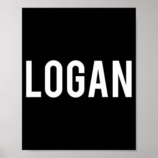 Logan - Cool New Funny Name Fan Gift Tee Poster (Vorne)
