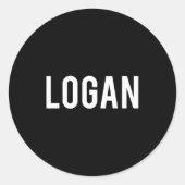 Logan - Cool New Funny Name Fan Gift Tee  Runder Aufkleber (Vorderseite)