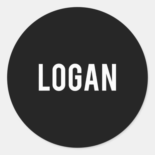 Logan - Cool New Funny Name Fan Gift Tee  Runder Aufkleber (Vorderseite)