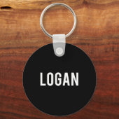 Logan - Cool New Funny Name Fan Gift Tee  Schlüsselanhänger (Vorderseite)