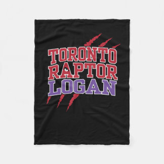 Logan Custom Player Nba Team Toronto Raptors Fleecedecke