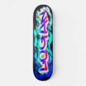 LOGAN Customized Graffiti Skateboard (Vorderseite)