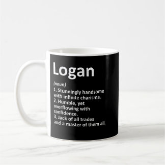 LOGAN Definition Personalized Name Funny Birthday  Kaffeetasse