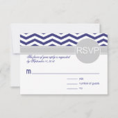 Logan & Derek UAWG | Graue BASIC WHITE PAPER RSVP Karte (Vorderseite)