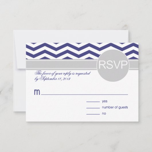 Logan & Derek UAWG | Graue BASIC WHITE PAPER RSVP Karte (Vorderseite)