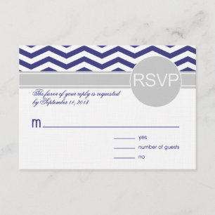 Logan & Derek UAWG Marine grau LINEN PAPER RSVP Karte