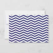 Logan & Derek UAWG | Marine grau LINEN PAPER RSVP Karte (Rückseite)