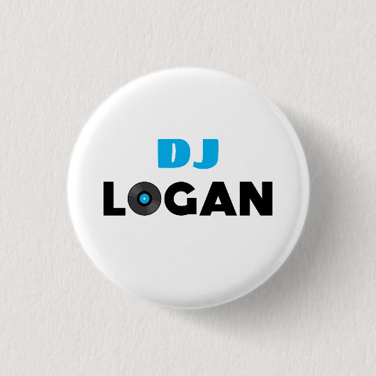 Logan DJ Button (Vorderseite)