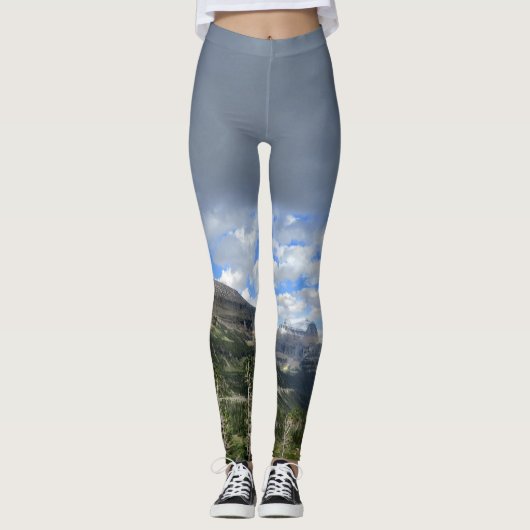 Logan-Durchlauf-Panorama - Glacier Nationalpark Leggings (Vorderseite)
