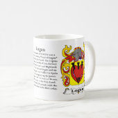 Logan-Familien-Wappen Tasse (VorderseiteRechts)