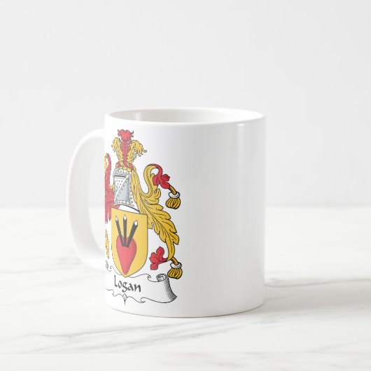 Logan-Familienwappen Kaffeetasse (Vorderseite Links)
