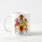 Logan-Familienwappen Kaffeetasse (Links)