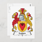 Logan-Familienwappen Postkarte (Vorne/Hinten)