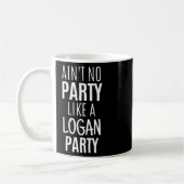 Logan Funny Personalisiert Name Party Geburtstag C Kaffeetasse (Links)