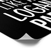 Logan Funny Personalisiert Name Party Geburtstag C Poster (Ecke)