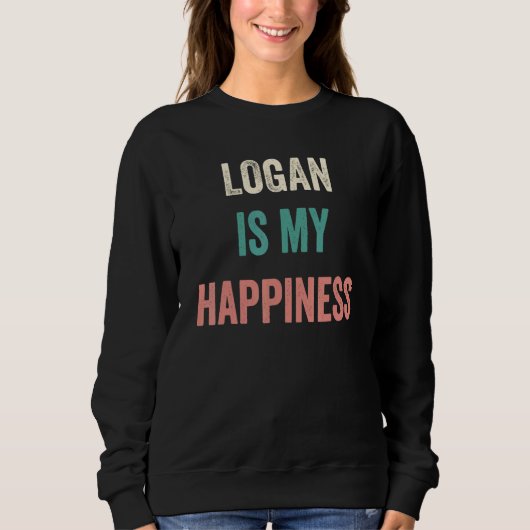 Logan ist mein Glück Sweatshirt (Vorderseite)