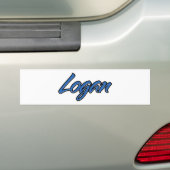 Logan Name blue Aufkleber Sticker Autoaufkleber (Auf Auto)
