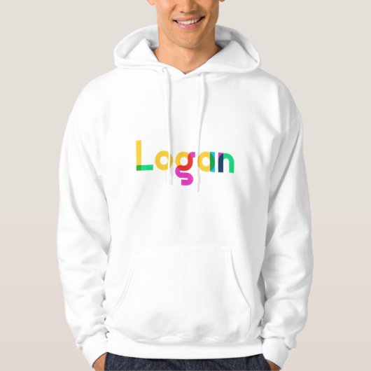 Logan Name für Kinder Babys Erwachsene Logan Hoodie (Vorderseite)