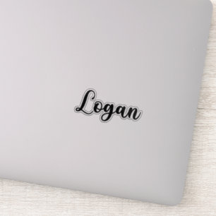 Logan Name - Handgeschriebene Kalligrafie Aufkleber