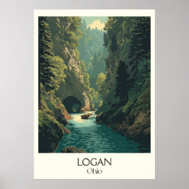 Logan Ohio Hocking Hills Idee 3 Poster