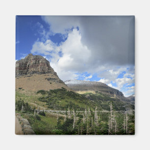 Logan Pass Panorama - Glacier National Park Magnet