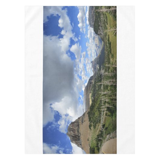 Logan Pass Panorama - Glacier National Park Tischdecke (Vorderseite)