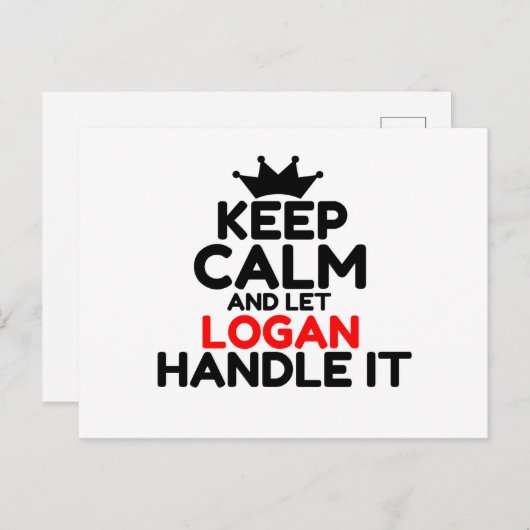 LOGAN POSTKARTE (Vorne/Hinten)