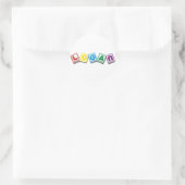 Logan Runder Aufkleber (Tasche)