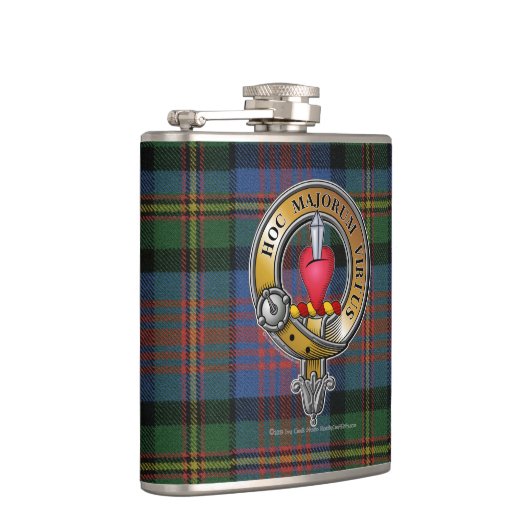 Logan Tartan & Abzeichen Flachmann (Rechts)