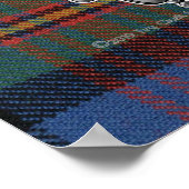 Logan Tartan & Abzeichen Poster (Ecke)