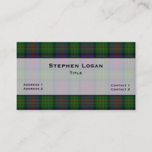 Logan Tartan Kariert Custom Visitenkarte