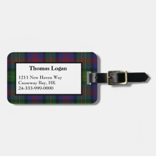 Logan Tartan Kariert Luggage Tag Gepäckanhänger