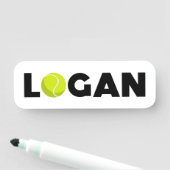 Logan Tennis Namensschild (Beispiel)