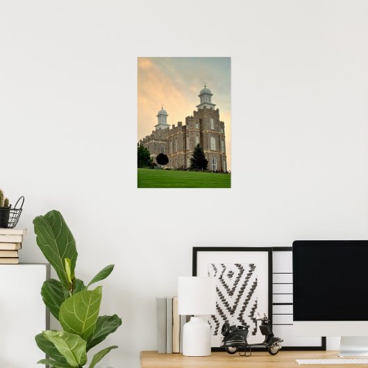 Logan Utah, LDS Temple Poster (Heimbüro)