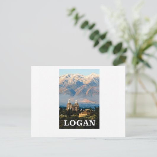logan utah tag postkarte (Stehend Vorderseite)