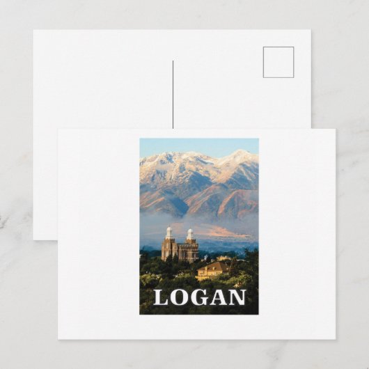 logan utah tag postkarte (Vorne/Hinten)