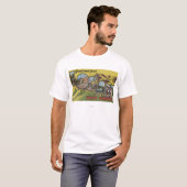 Logan, West Virginia - große Buchstabe-Szenen T-Shirt (Vorne ganz)