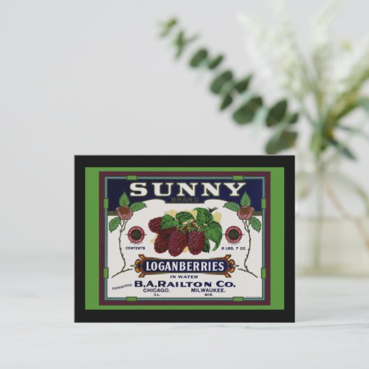 Loganberry Postkarte (Stehend Vorderseite)