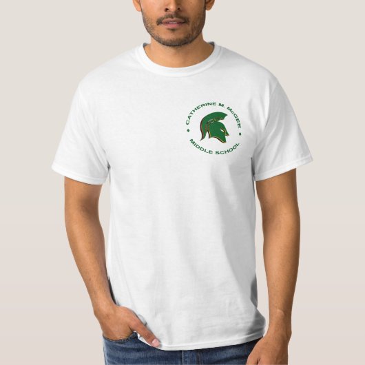 Logans lodernder spartanischer Kreis T-Shirt (Vorderseite)
