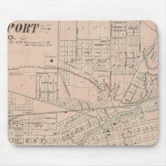 Logansport-Plan, Cass Co Mousepad (Vorne)