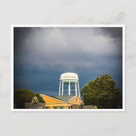 Loganville GA Wasserturm & Friedhof | Dramatisch S Postkarte
