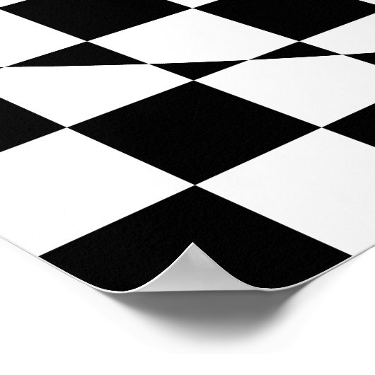 Logarithmic Checkered Spiral Var. 2 Poster (Ecke)