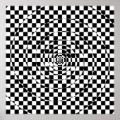 Logarithmic Checkered Spiral Var. 2 Poster (Vorne)