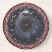 Logarithmisch-Radial-Universum Getränkeuntersetzer (Vorne)