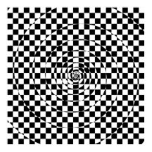 Logarithmische karierte Spirale Var. 2