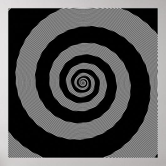 Logarithmische Spirale über linearer Spirale Poster (Vorne)
