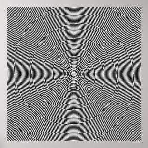 Logarithmische und lineare Spirale Kombination var Poster