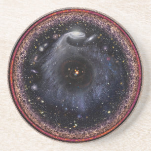 Logarithmisches radiales Universum Getränkeuntersetzer